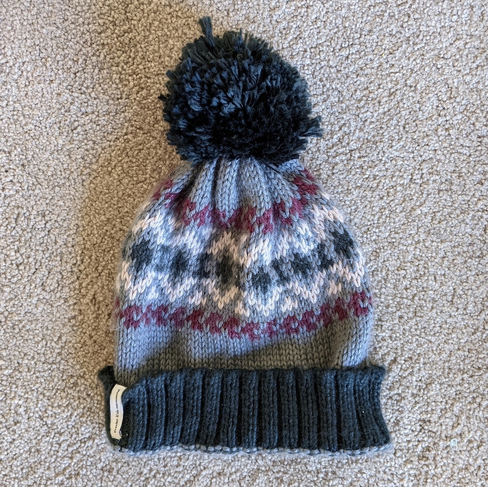 "Krochet Kids" Adult Pom Pom Knit Beanie